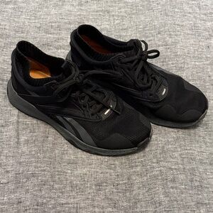 Reebok Men's Hiit TR Black/Gray Canvas Athletic Cross Training Shoes Size 9.5